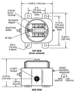 سوئیچ ارتعاش مورفی سری VS2EX