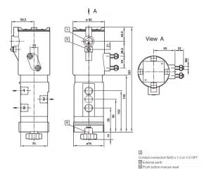 شیر برقی ضد انفجار مکسیل مدل ICO4S 