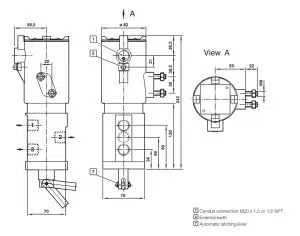 شیر برقی ضد انفجار مکسیل مدل ICO4S 