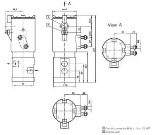 شیر برقی ضد انفجار مکسیل مدل ICO4S 