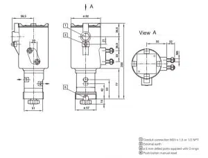 شیر برقی ضد انفجار مکسیل مدل ICO4S 
