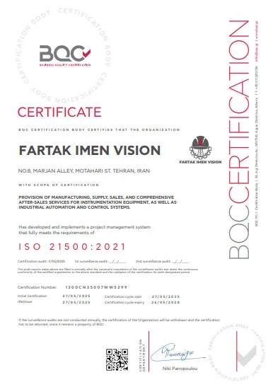 ISO 21500:2021– راهنمای مدیریت پروژه