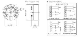 ترانسمیتر دما یوکوگاوا YTA70